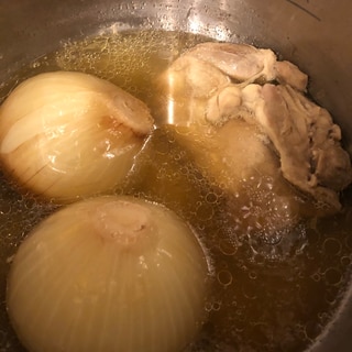 ホットクック レシピ♪鶏肉と玉ねぎのおかずスープ